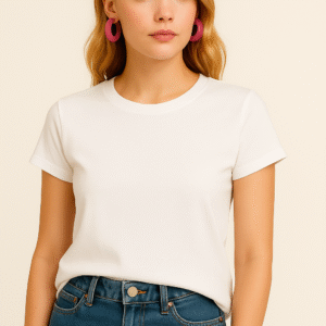 Women's Crop White T-Shirt | Stylish Comfort Wear
