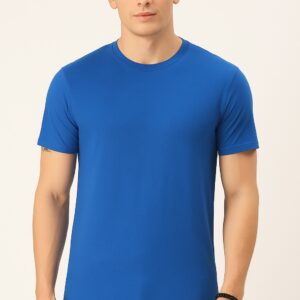 Men's Blue Cotton T-Shirt – Cool, Comfortable